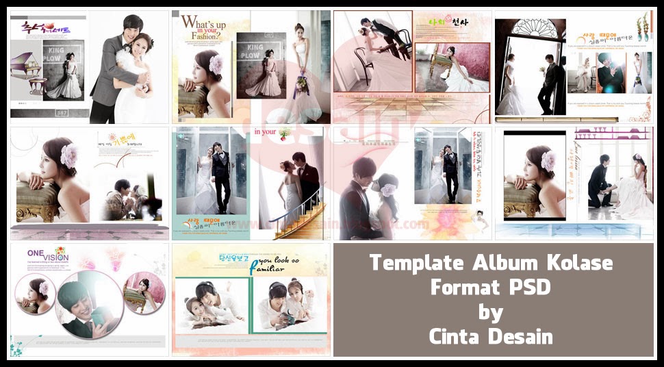 Situs Download Template Kolase Wedding Psd Gratis