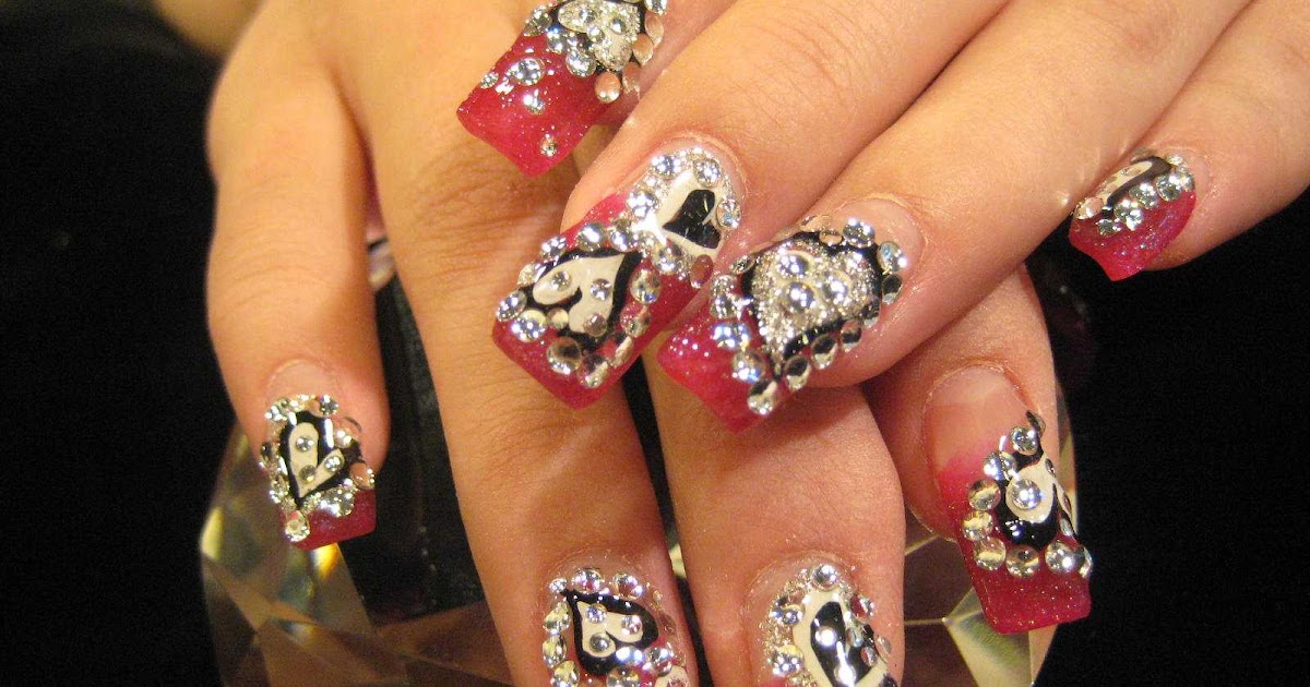 5. Bedazzled Nail Designs for a Luxe Look - wide 9