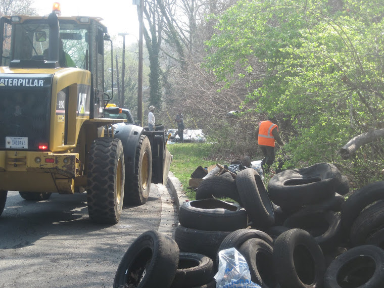 Since 2011, we have removed an estimate 1,000 tires from Shepherd Parkway.