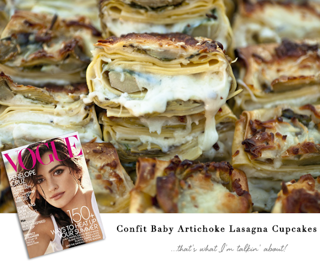 Anna Wintour + Lasagna Cupcakes