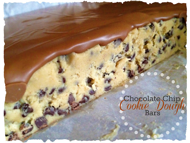 Chocolate Chip  Cookie Dough Bars