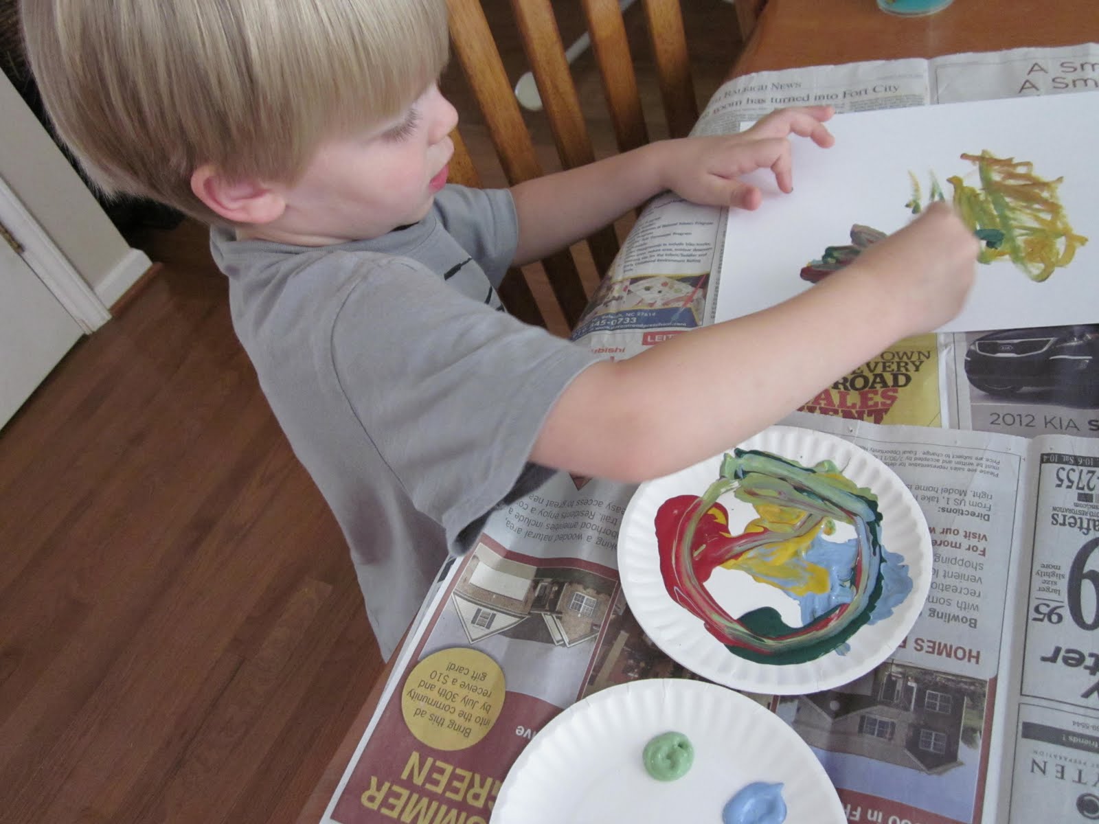 The Creative Place Painting with QTips