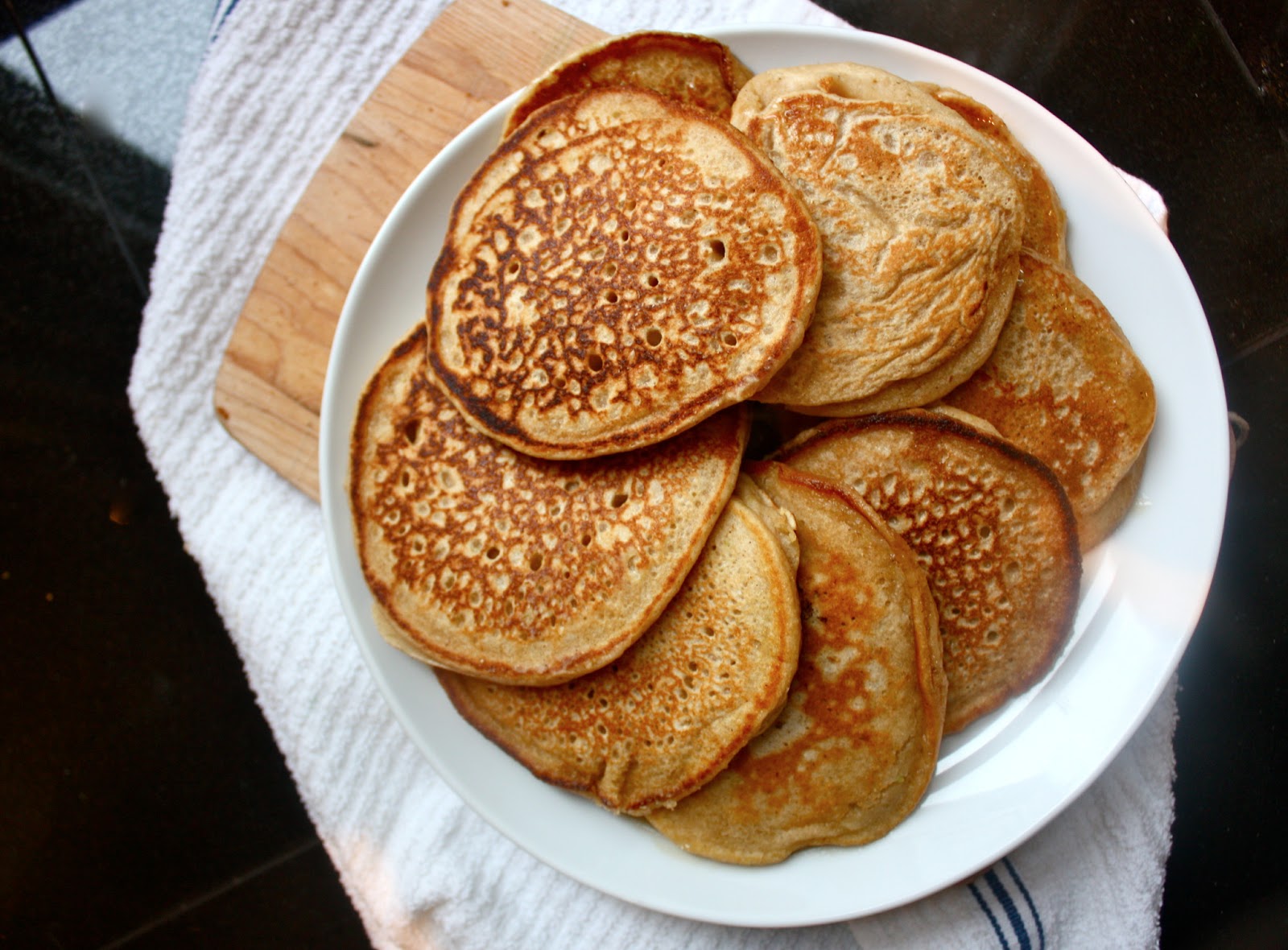 whole wheat apple blender pancakes Cannella Vita