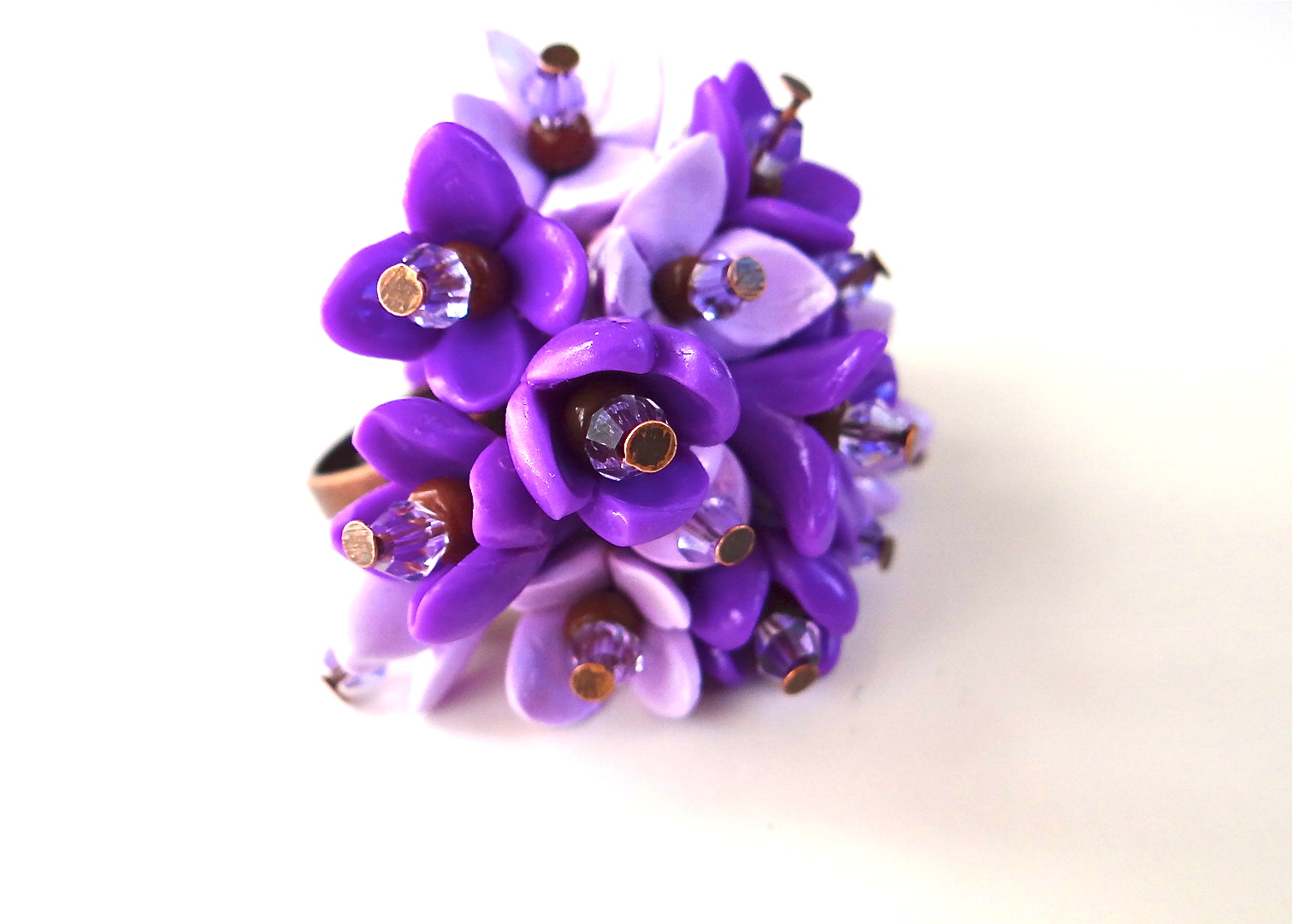 Bunga Lilac Dari Polymer Clay