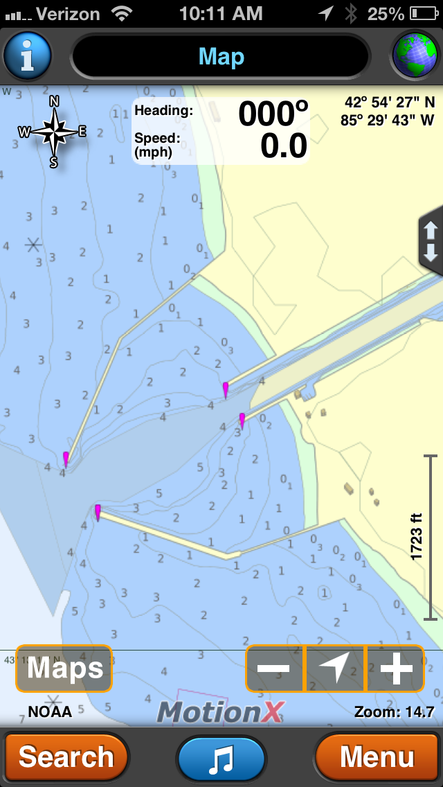 iPhone Chartplotter Review MotionXGPS
