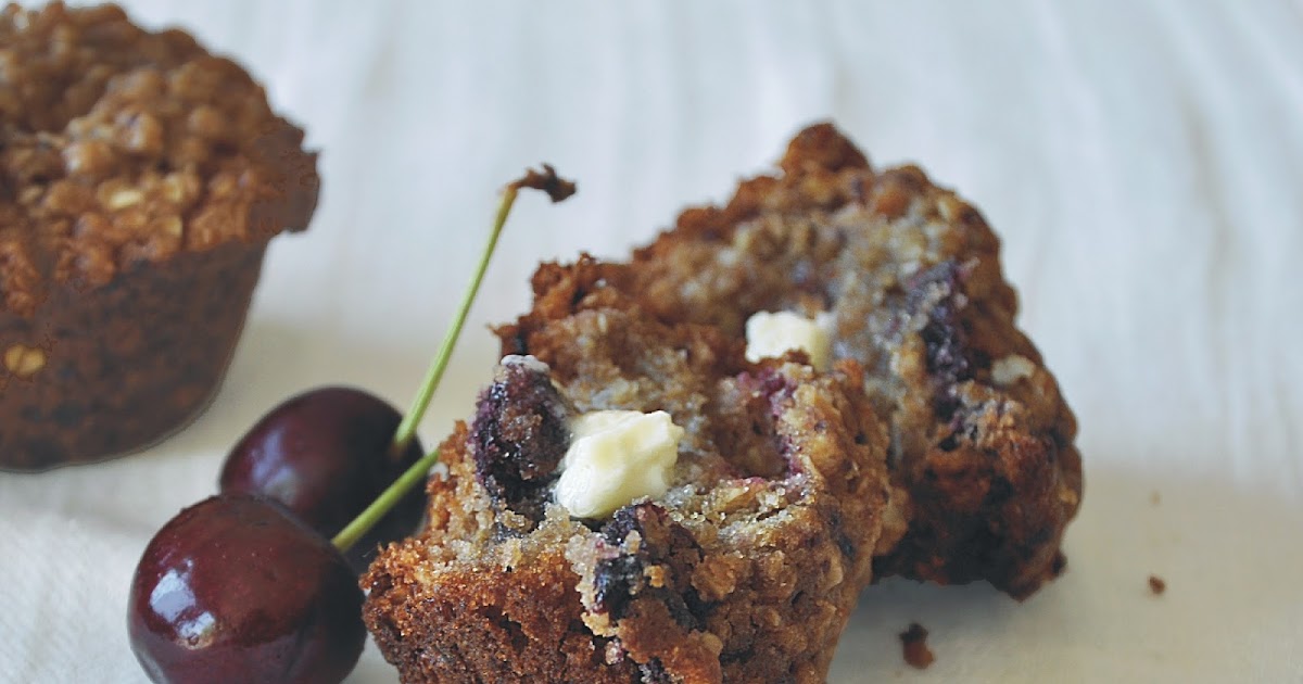 Aunt B on a Budget Cherry Oatmeal Muffins