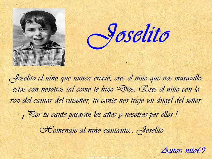 HOMENAJE A JOSELITO