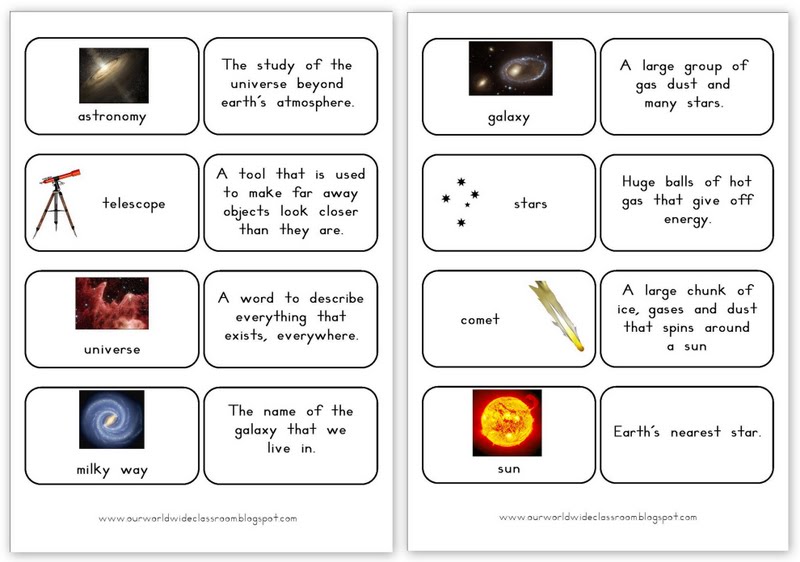 vocab picture cards