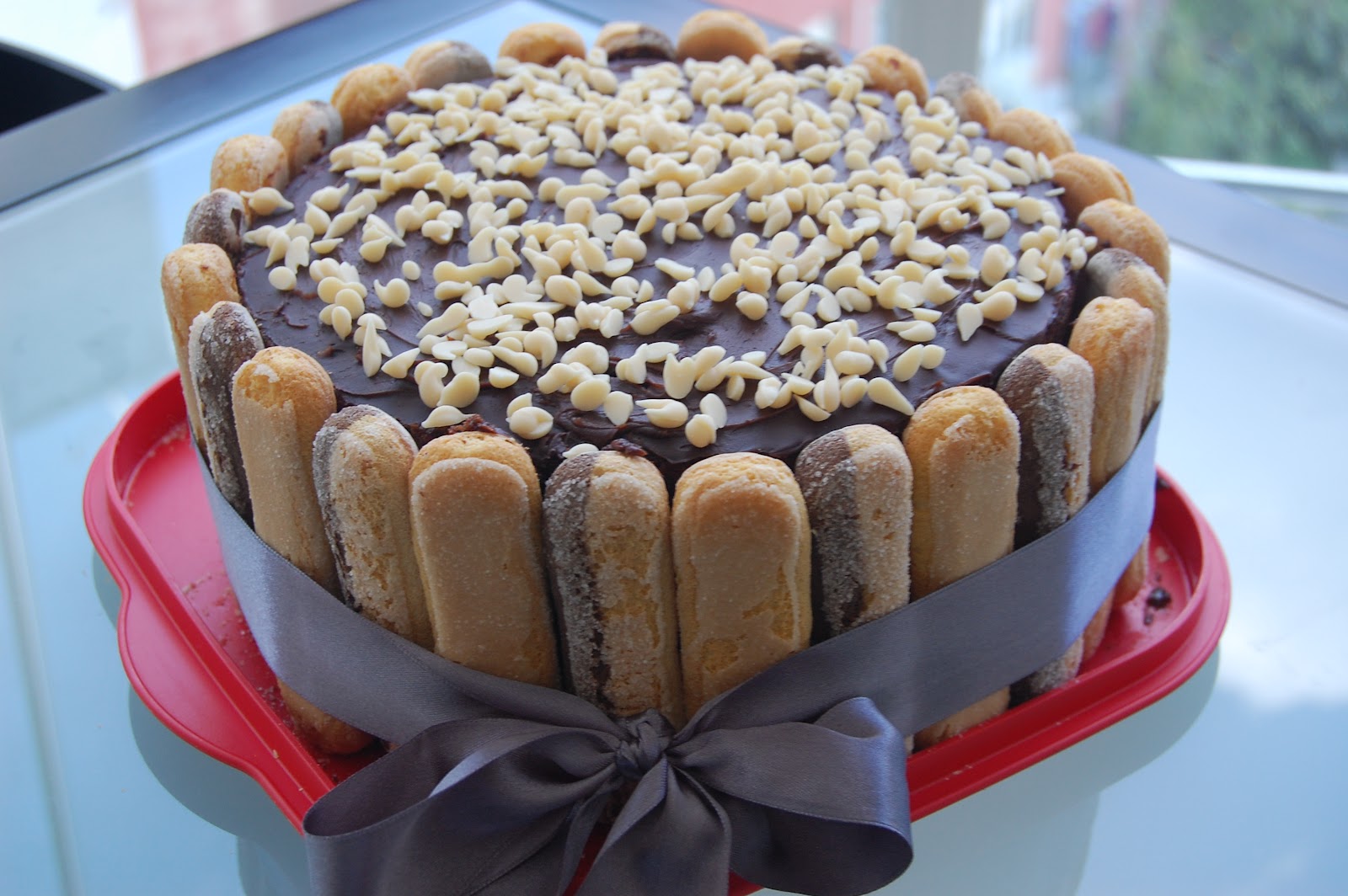 çikolatalı frambuazlı pasta