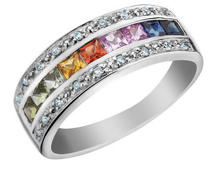 multi colored rings