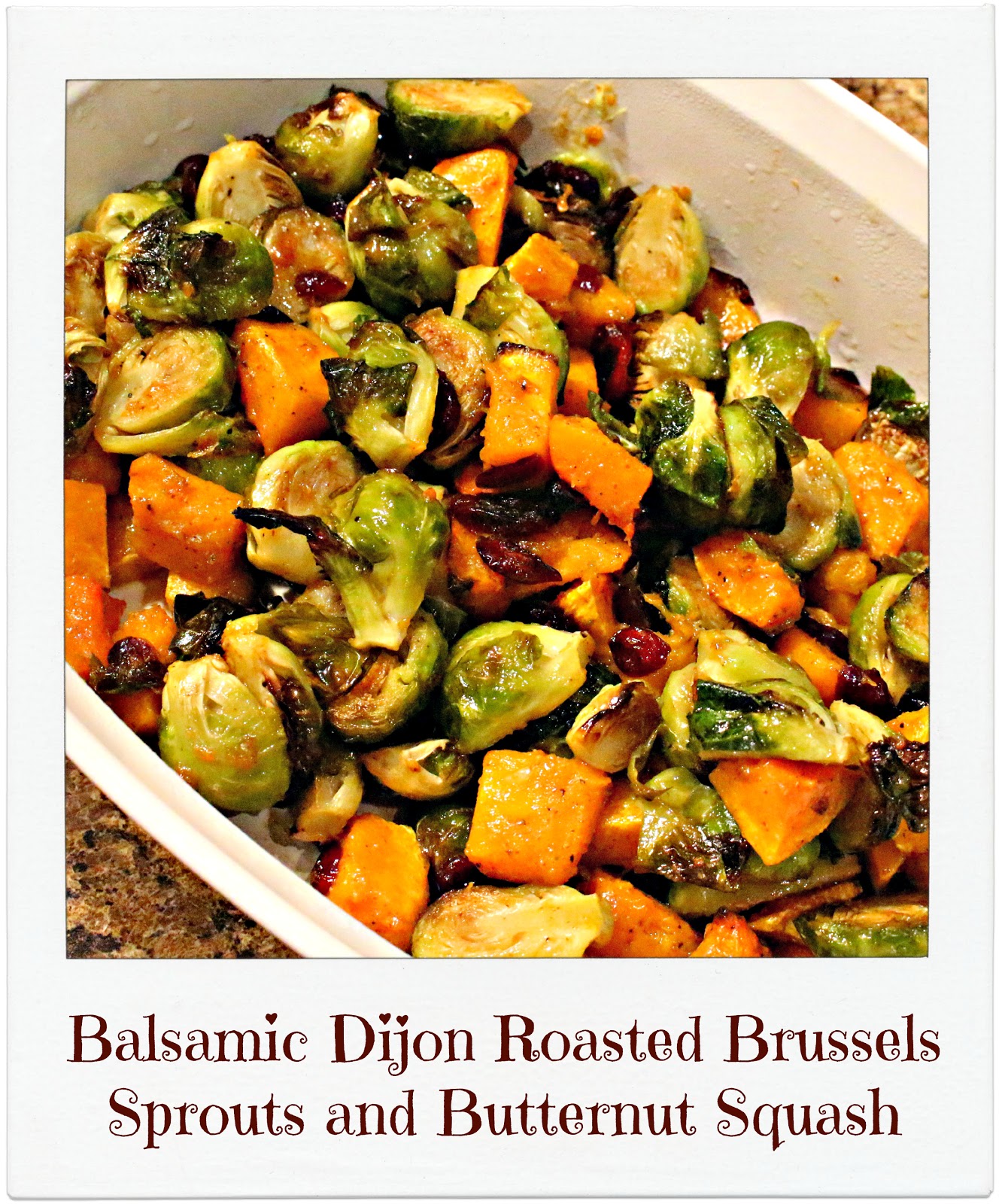 Jenn's Random Scraps Balsamic Dijon Roasted Brussels Sprouts and