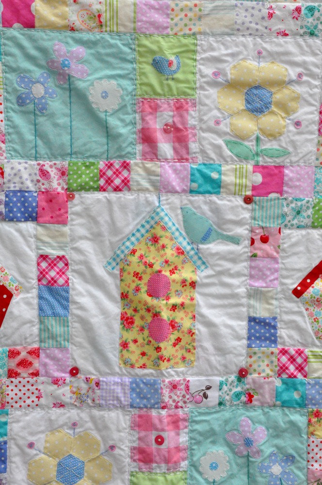 baby burrito quilts Birdhouse Baby Quilt