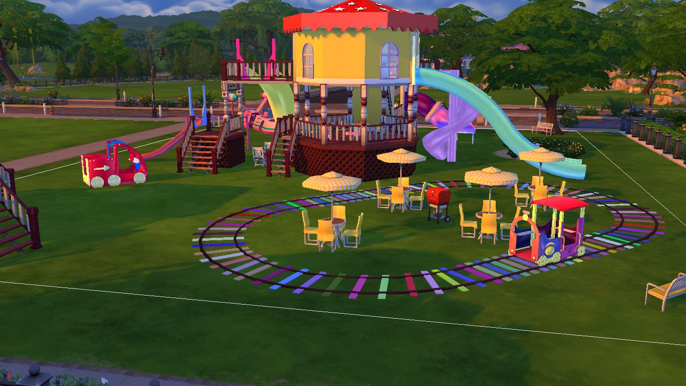 Sims 4 CC Download Joyful Kids Playground Set Sanjana Sims Studio
