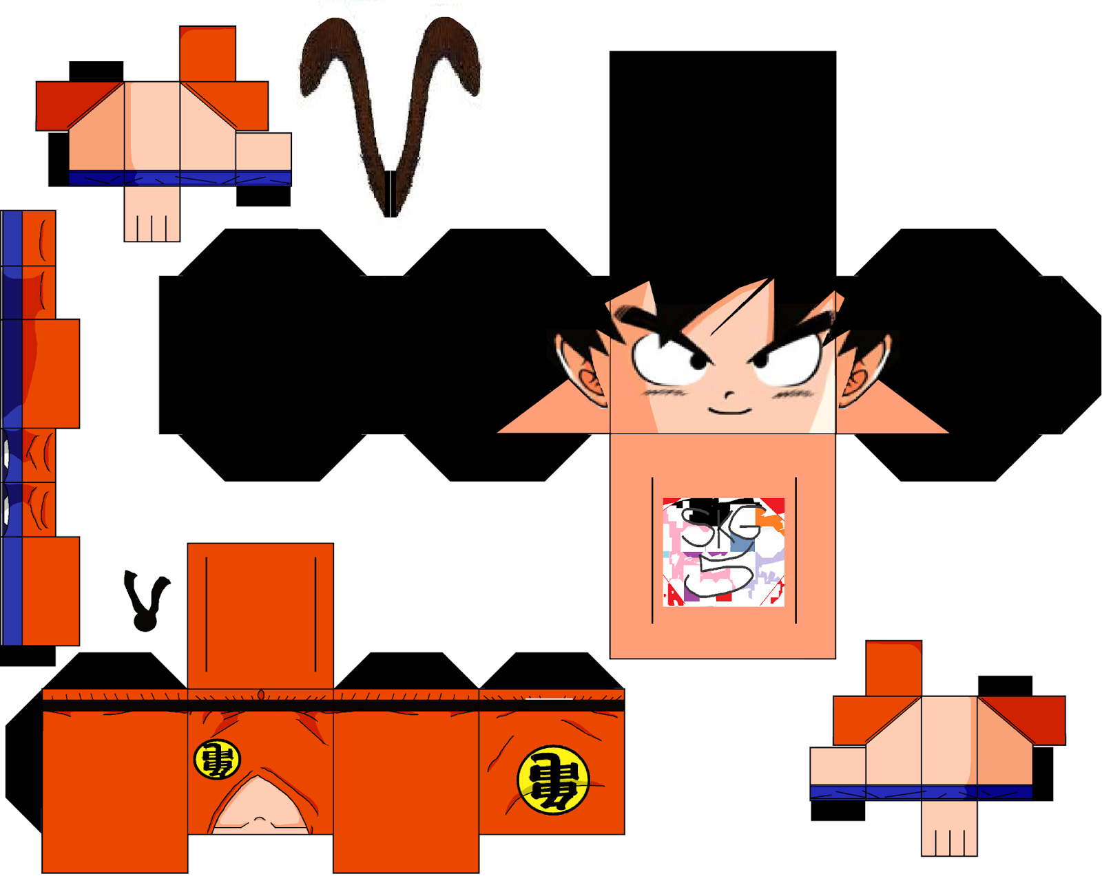 Como hice el papertoy de Goku. Wiki Japon