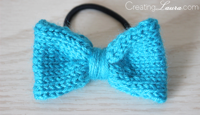 Creating Laura: Hair Bow Knitting Pattern