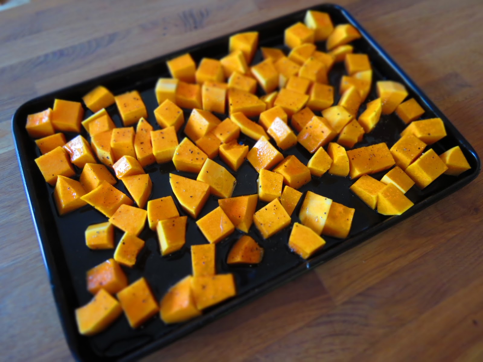 Cooking for Sanity Butternut squash, pea and streaky bacon risotto