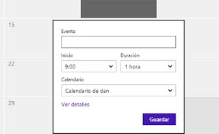 Calendario Outlook.com