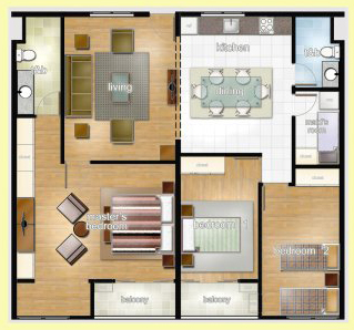 Amalfi Oasis Cebu at Citta di Mare 3 Bedroom Unit, Condominium for sale in Cebu, Filinvest