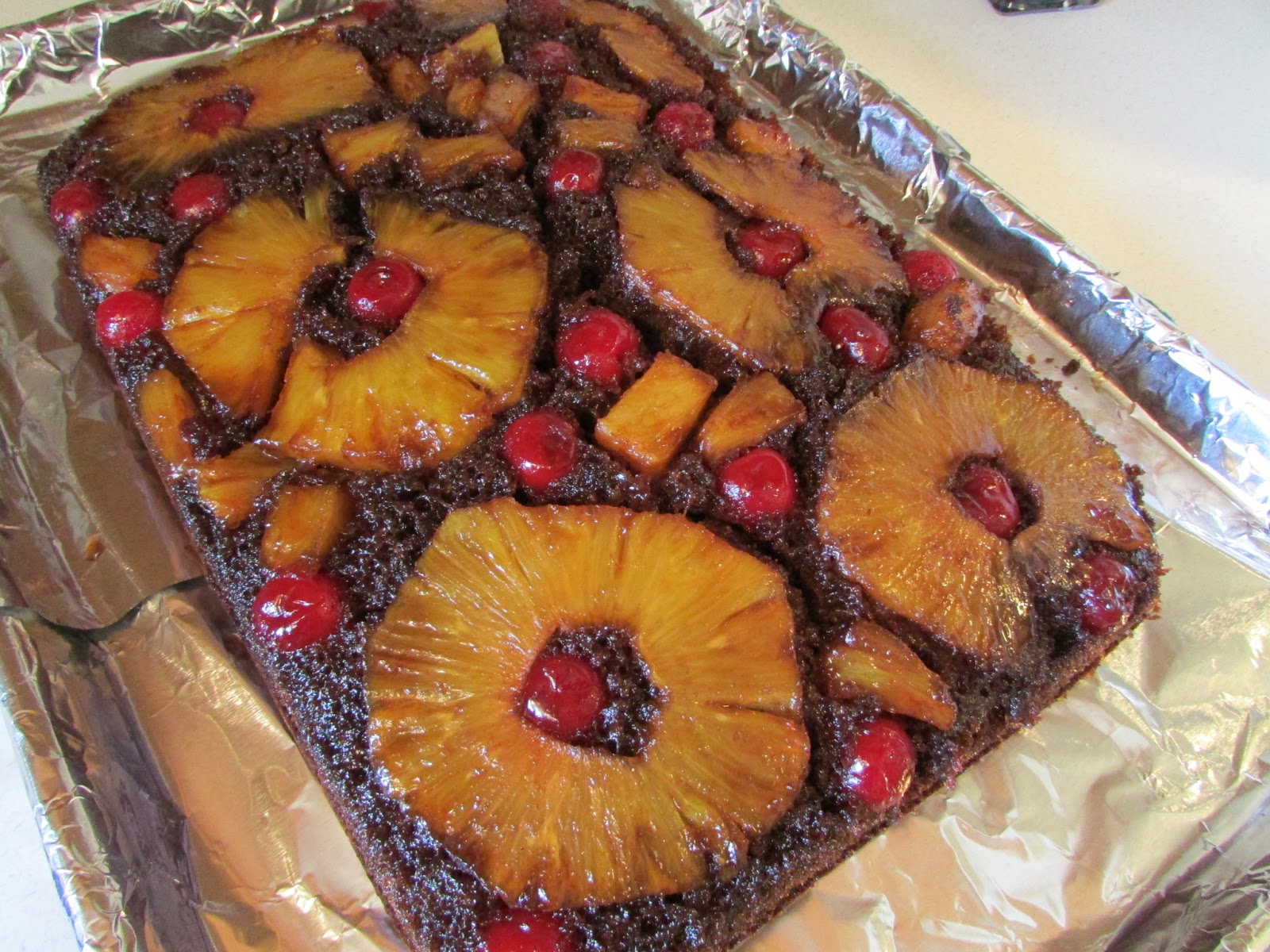 These Recipes Chocolate Pineapple Upside Down Cake