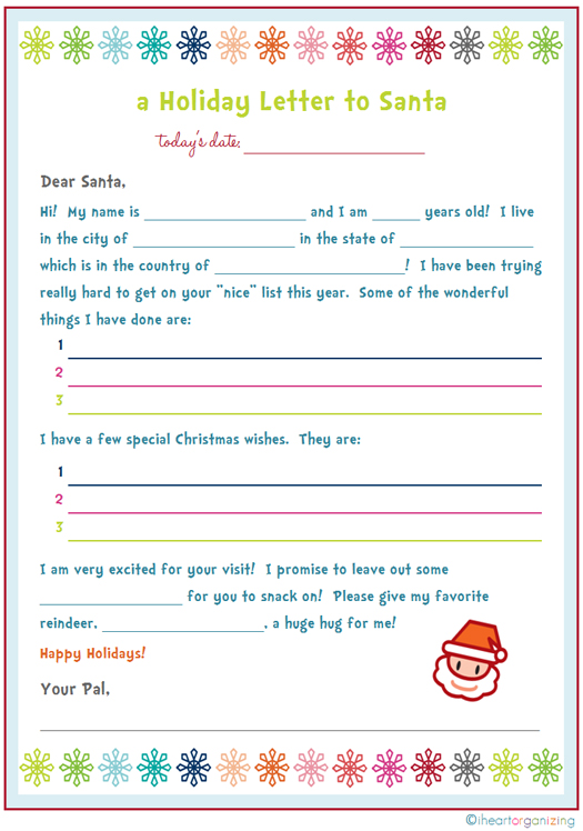 Santa Claus Letter Template In Word