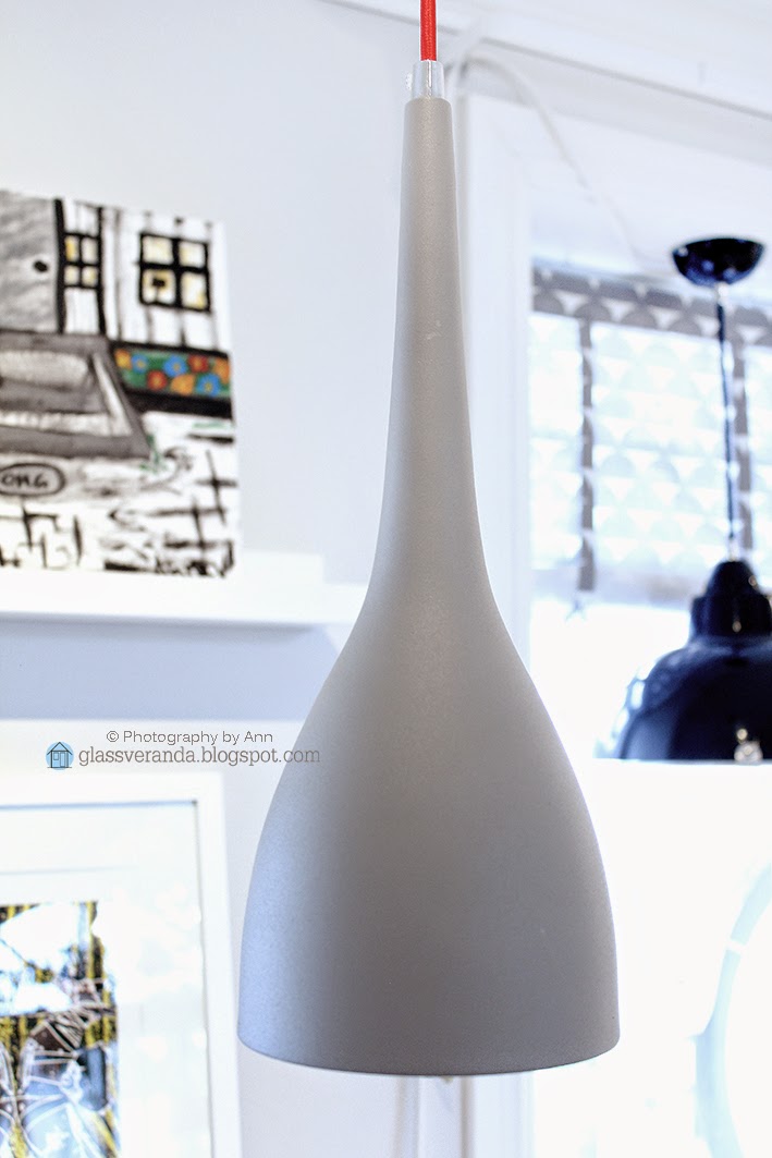 Glassveranda: lampe med "attitude"!