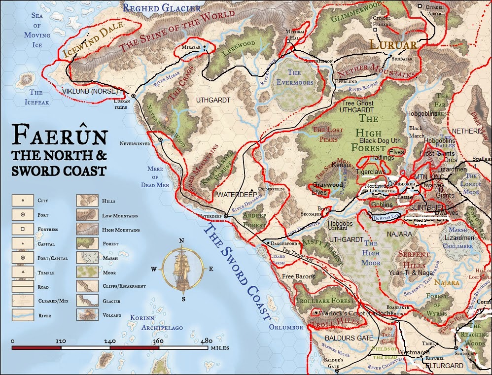 Loudwater Faerun NorthWest & Sword Coast