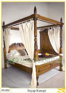 Tempat Tidur Kanopi Kayu Jati Ukiran Sayap Tempat Tidur Kanopi Kayu Jati Ukiran Sayap Jakarta