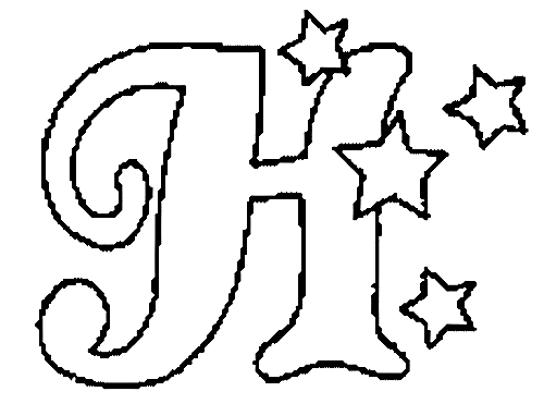 imagens letras do alfabeto letra H pintar Desenhos Para Colori letras do alfabeto letra H desenhar