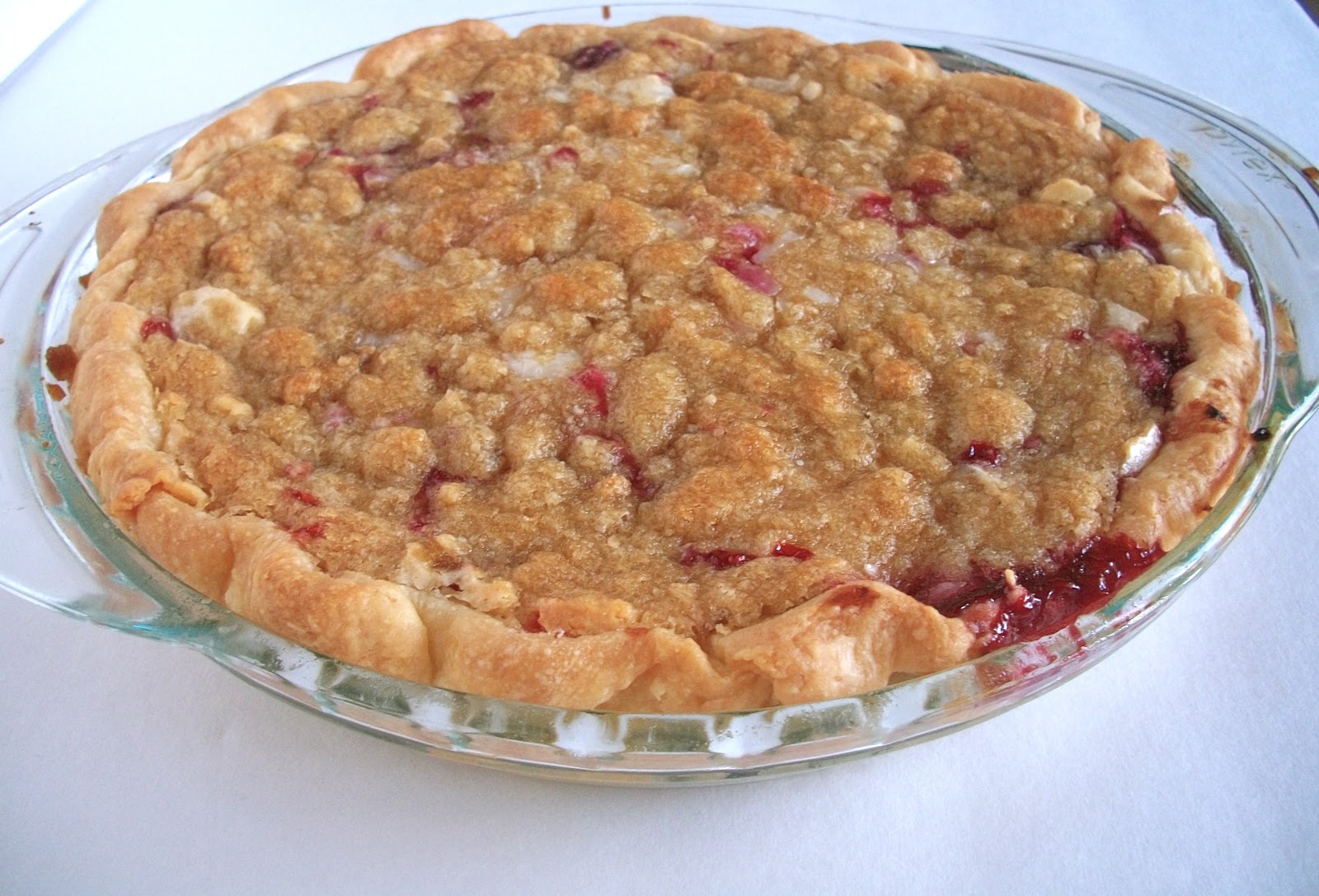 Brooke Bakes Strawberry Raspberry Sour Cream Pie
