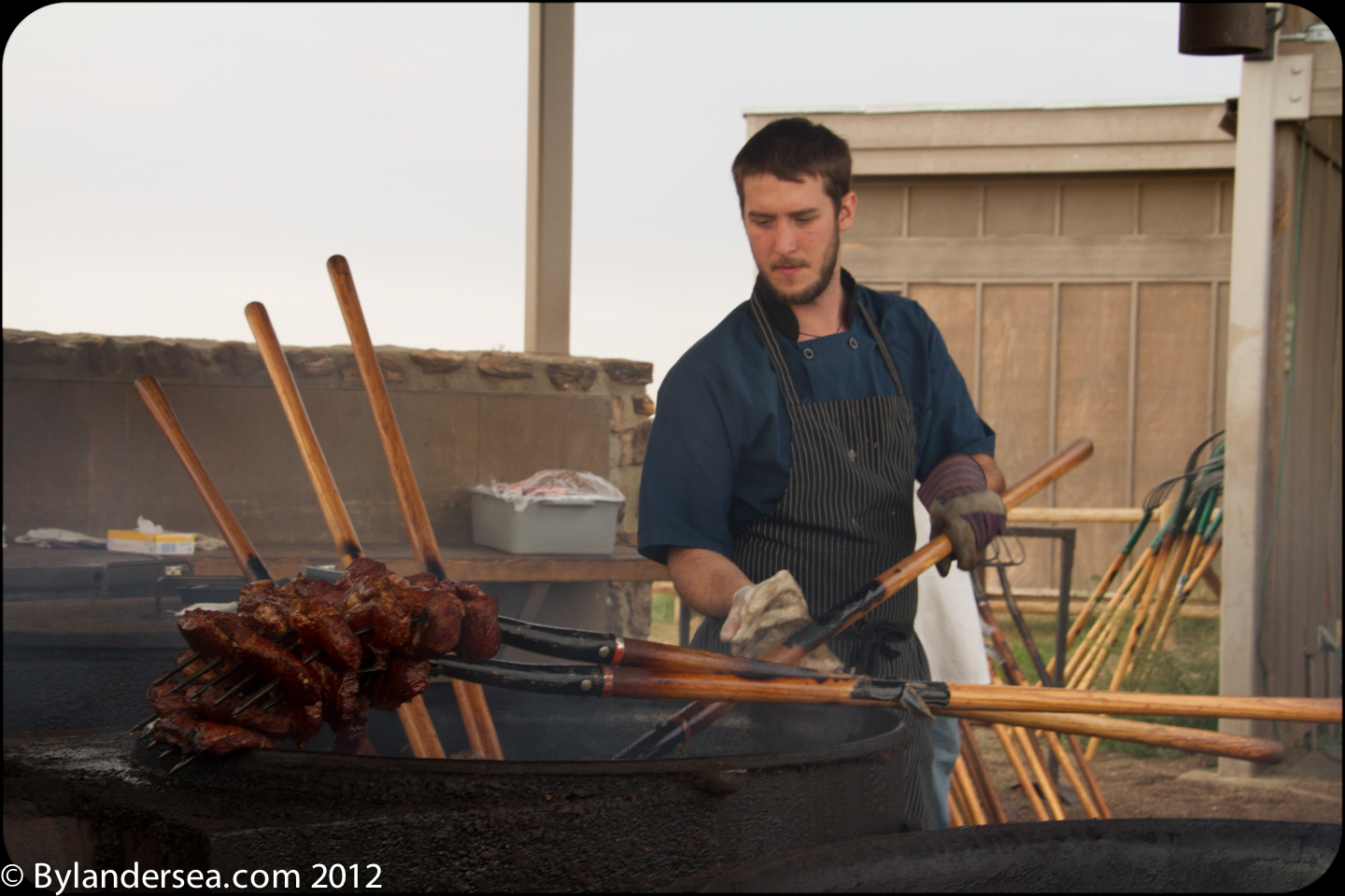 ByLanderSea Food Tales Medora, North Dakota Pitchfork Fondue