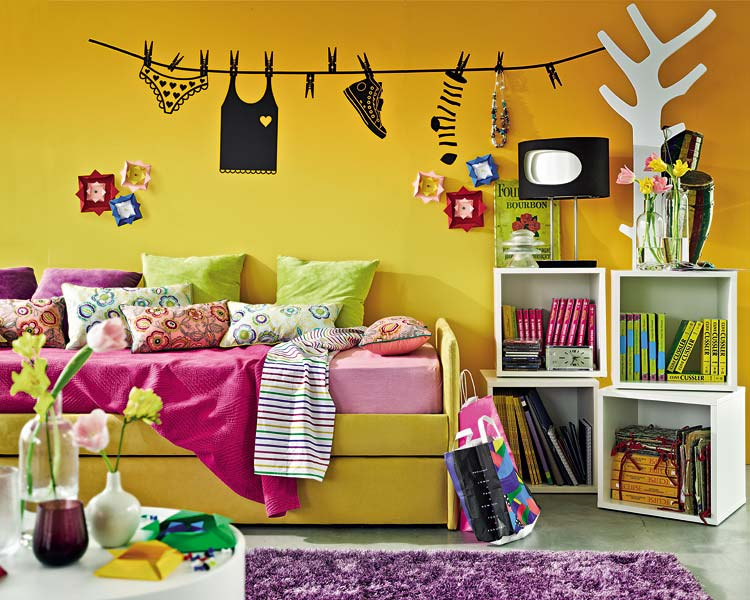 colourful kids bedroom