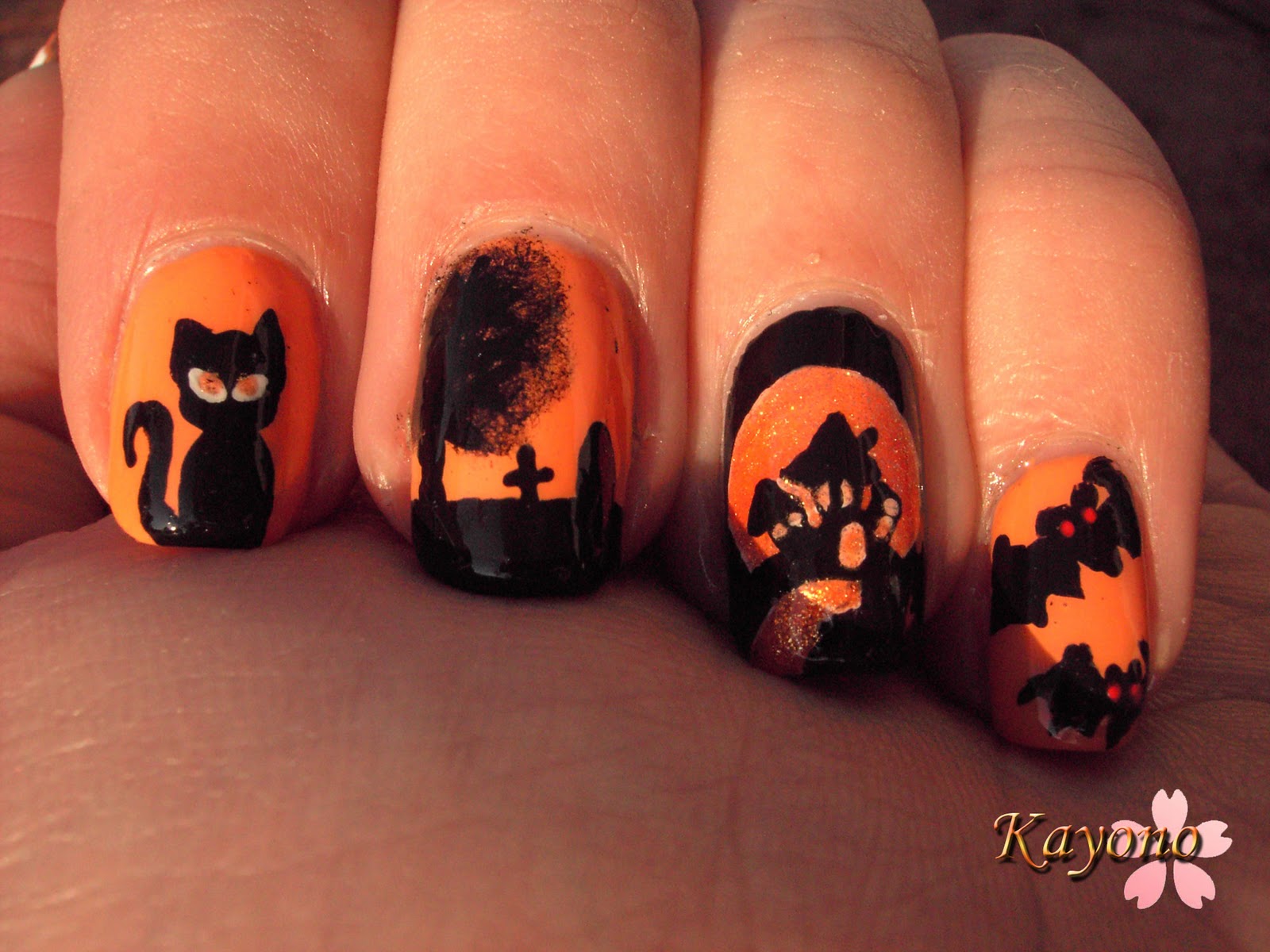 Neues vom Kellerkind HalloweenMani 1 mein Beitrag für Stephs Contest