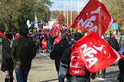 Manifestation contre la fermeture de l'usine Ford de Genk 11 nov. 12h