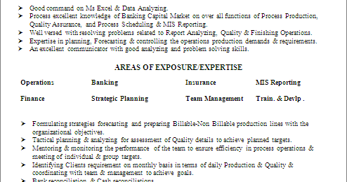 mis analyst resume