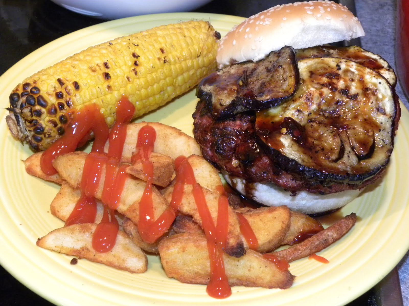 The ProAm Kitchen Thai Chili Beef Burger w/ Soy (BBQ) Sauce