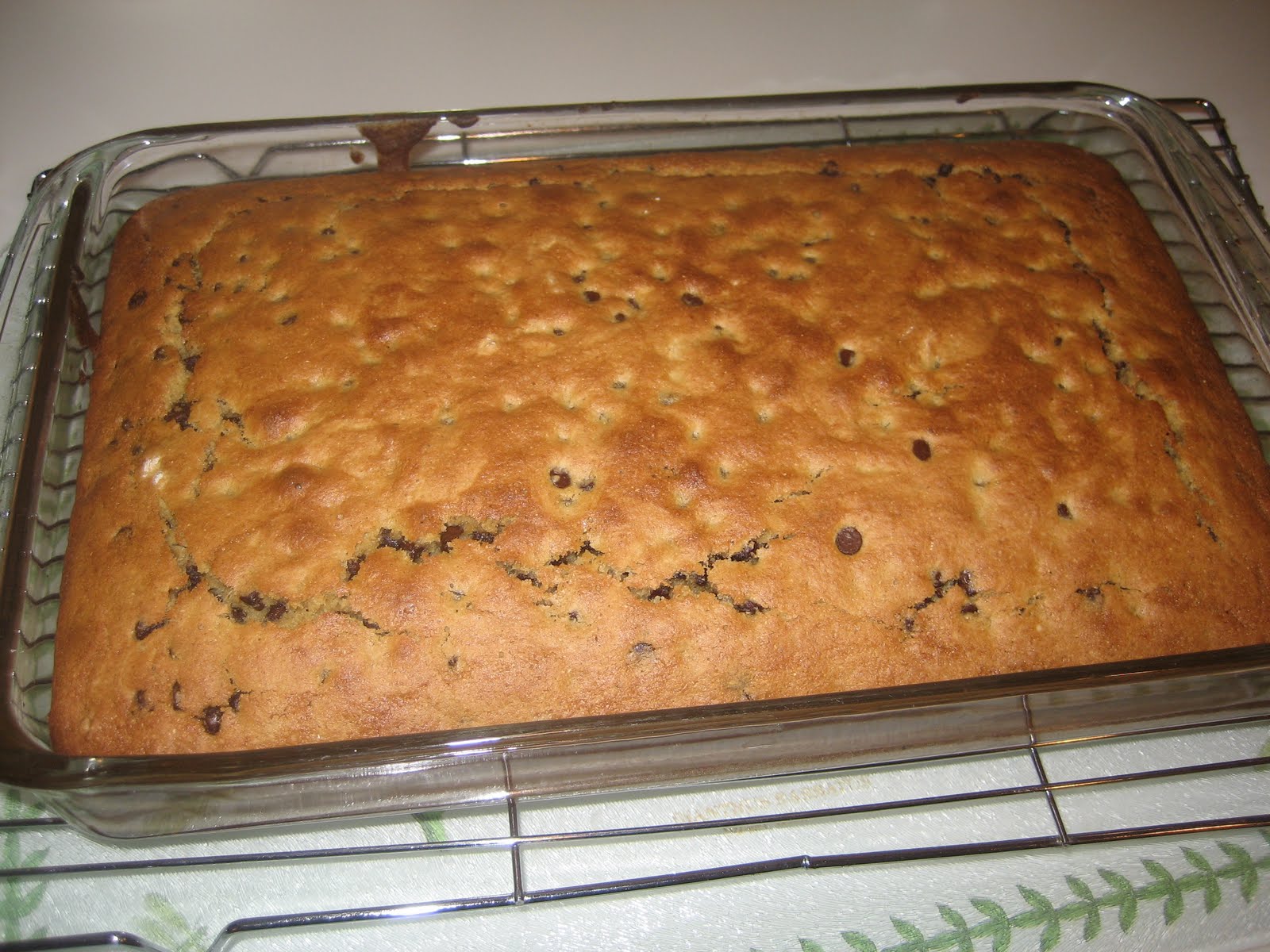 Ms. Celiac Says... Chocolate Chip Cookie Cake Gluten Free, Dairy