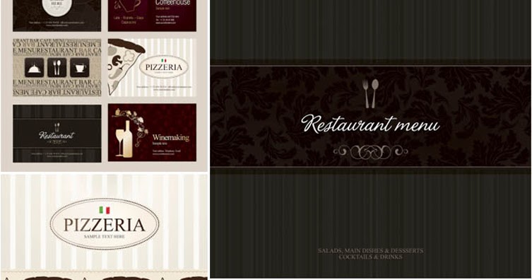 free vector がらくた素材庫 モダンなレストランのメニュー カバー restaurant menu restaurant menu format free