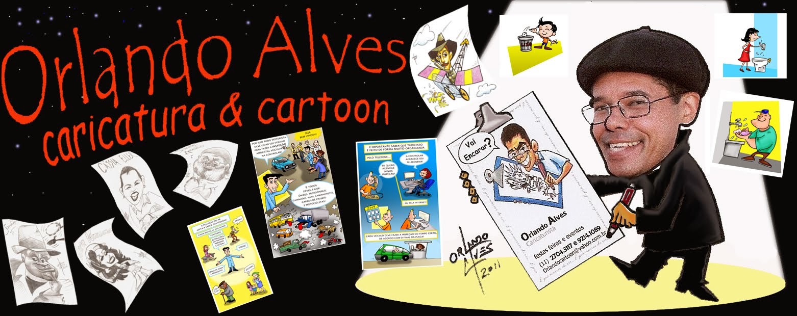 Caricaturista Orlando Alves