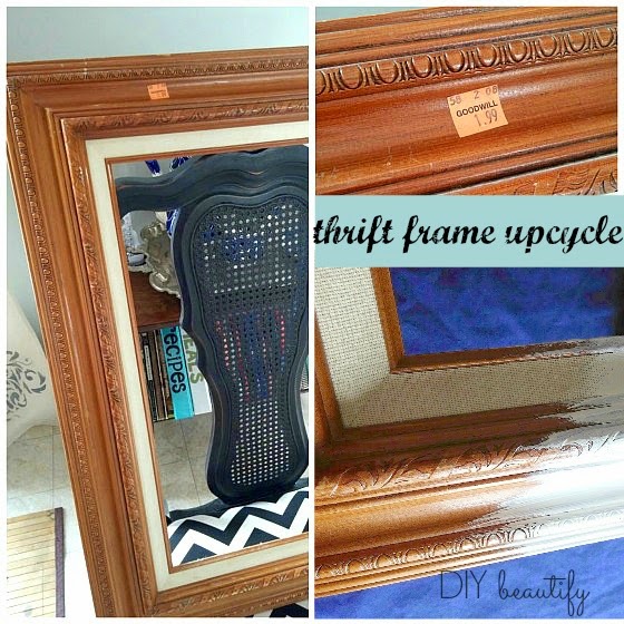 Repurpose a Thrift Store Frame DIY beautify