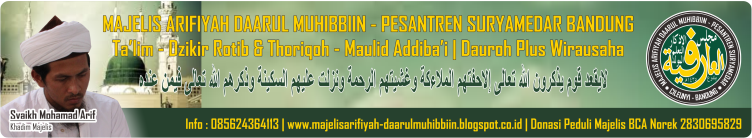 Majlis Arifiyah Daarul Muhibbiin Pesantren Suryamedar