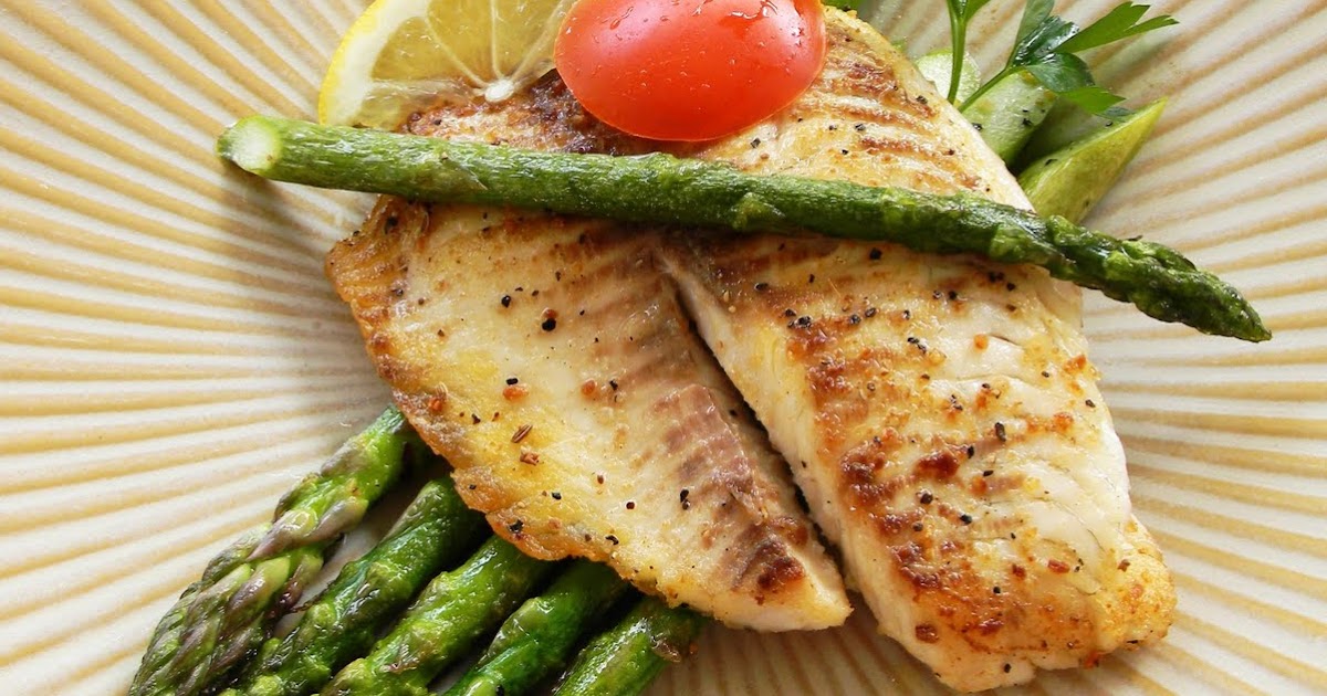 NINA'S RECIPES..... TILAPIA FILLET AND SAUTEED GARLIC ASPARAGUS