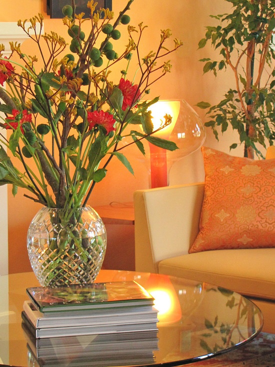 Decoración de Salas de color Naranja | Cómo arreglar los Muebles en una