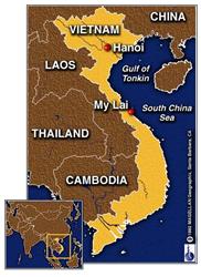 My Lai Vietnam map