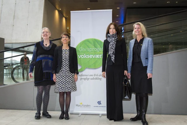 Crown Princess Mary of Denmark attended the language conference,