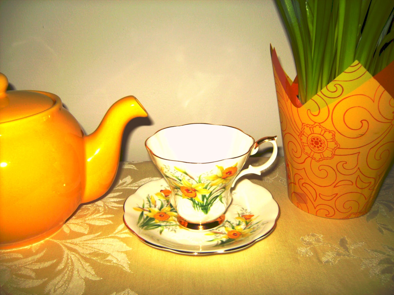 Relevant Tea Leaf Daffodils, Teacups and Poetry