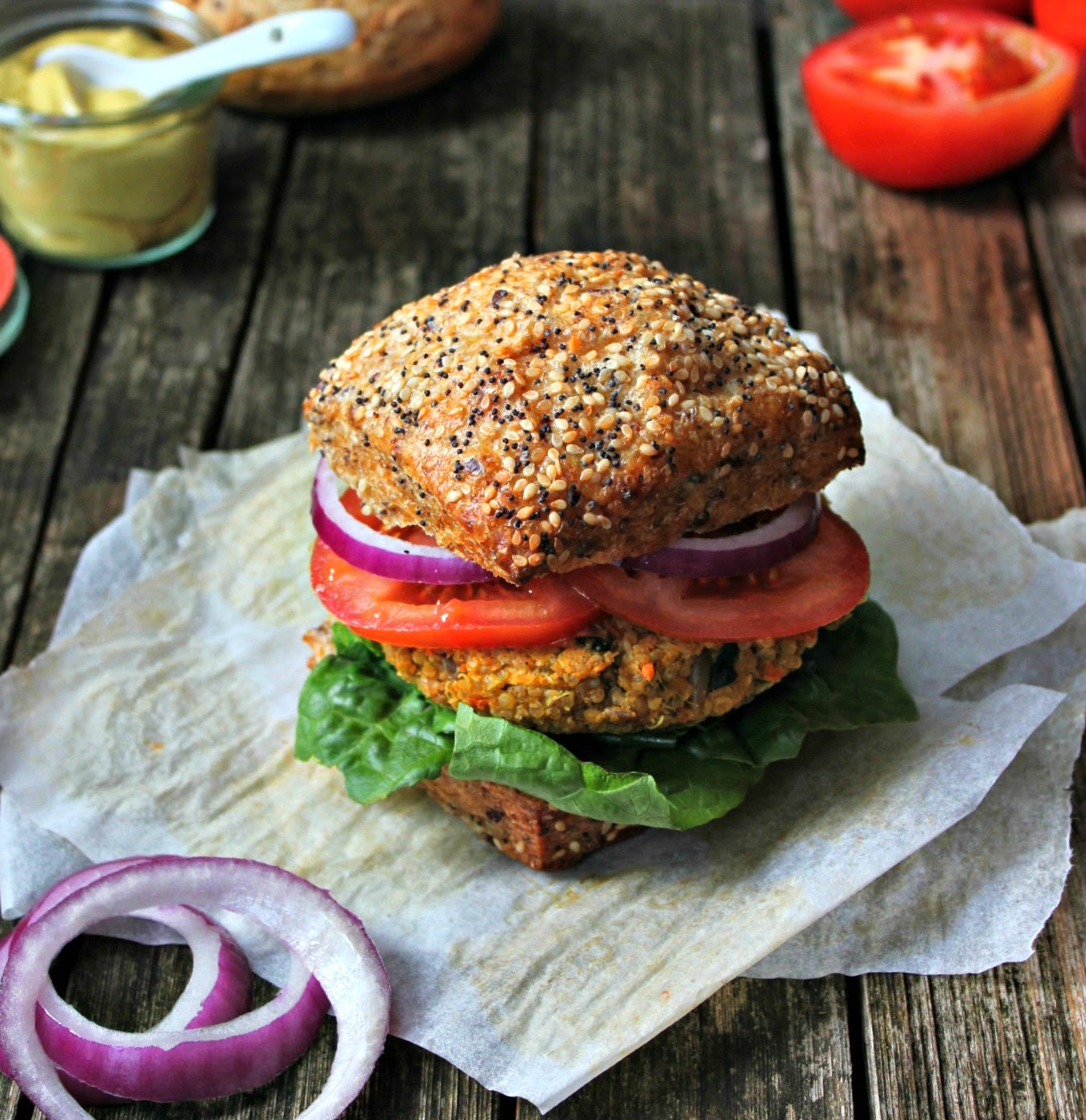 Quinoa Yam Burgers Wholehearted Eats
