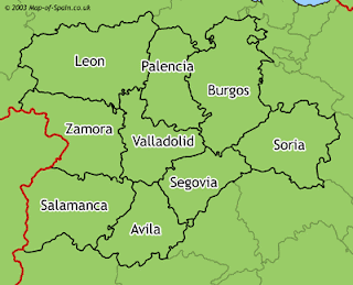 Mapa de Castilla y León