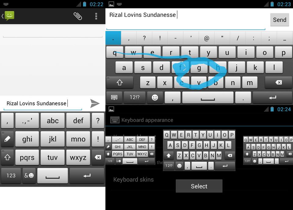 Teclado xperia