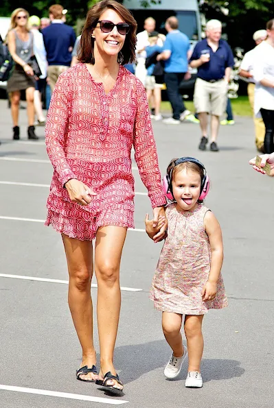 Prince Joachim and his wife, Princess Marie of Denmark, together with their children, Princess Athena and Prince Henrik