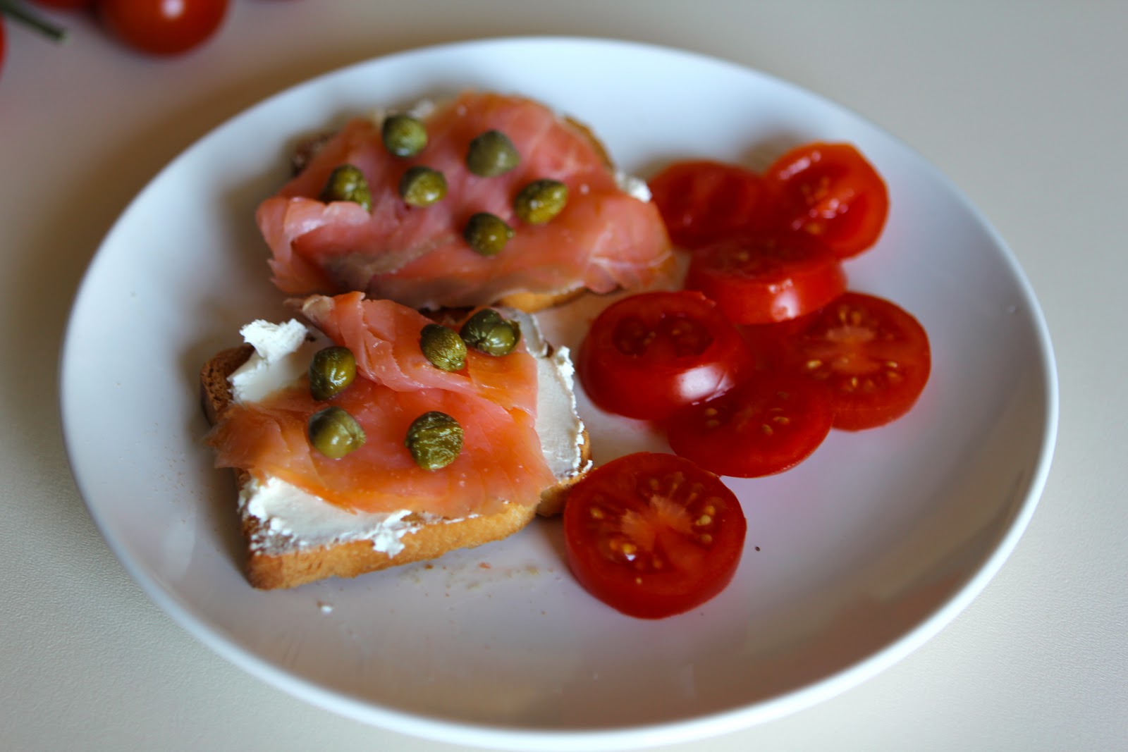 Bagels and Lox Italian Style Sipping Espresso
